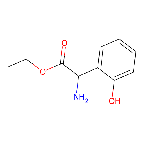 Ethyl 2-amino-2-(2-hydroxyphenyl)acetate structure