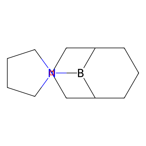 Pyrrolidine, 1-(9-borabicyclo[3.3.1]non-9-yl)- structure