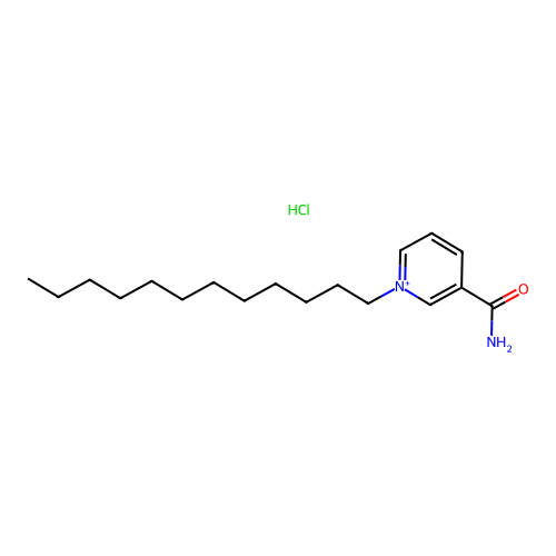 3-Carbamoyl-1-dodecylpyridinium chloride structure