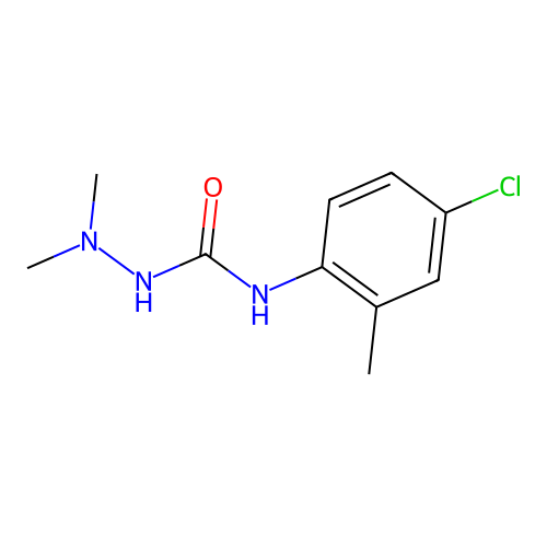4-(4-Chloro-2-methylphenyl)-1,1-dimethylsemicarbazide structure