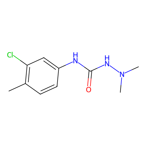 4-(3-Chloro-4-methylphenyl)-1,1-dimethylsemicarbazide structure