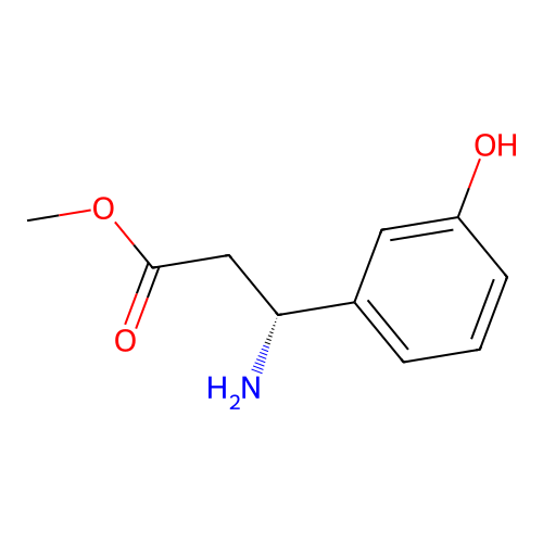 methyl (3R)-3-amino-3-(3-hydroxyphenyl)propanoate structure