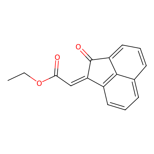 delta1,alpha-Acenaphtheneacetic acid, 2-oxo-, ethyl ester, (Z)- structure