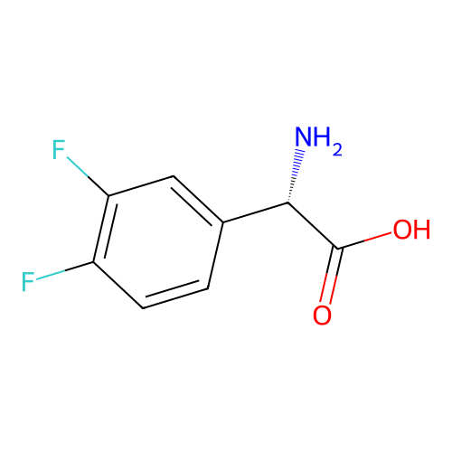 (2S)-2-Amino-2-(3,4-difluorophenyl)acetic acid structure
