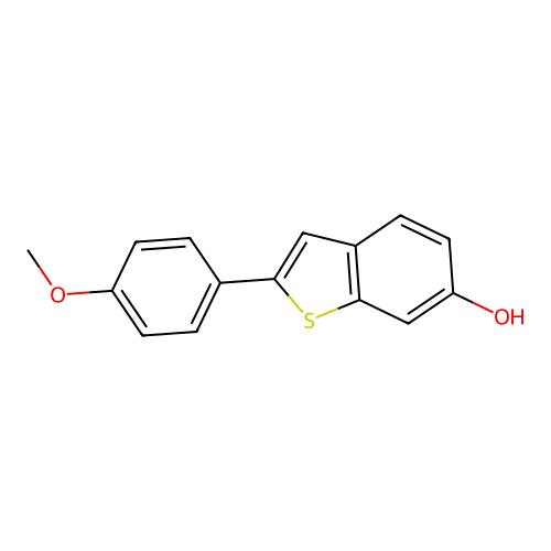 2-(4-Methoxyphenyl)benzothiophene-6-OL structure