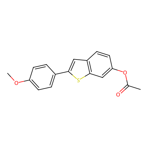 2-(4-Methoxyphenyl)-6-benzothienyl Acetate structure