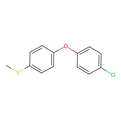 (4-(4-Chlorophenoxy)phenyl)(methyl)sulfane structure