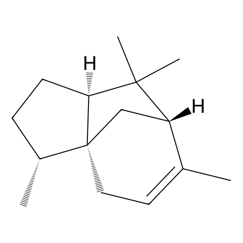 (-)-Cedrene structure