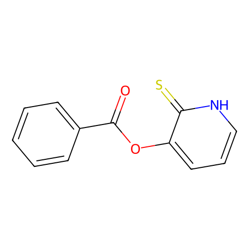 2-(1H)Pyridinethione, 3-benzoyloxy- structure