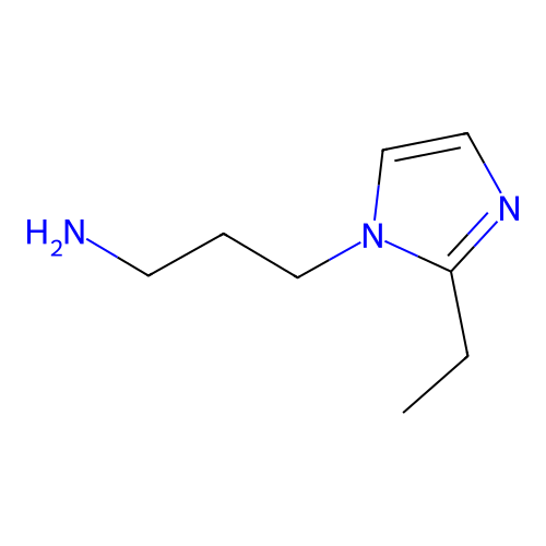 3-(2-Ethyl-1H-imidazol-1-yl)-1-propanamine structure