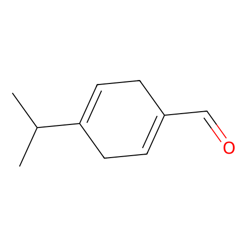 p-Mentha-1,4-dien-7-al structure