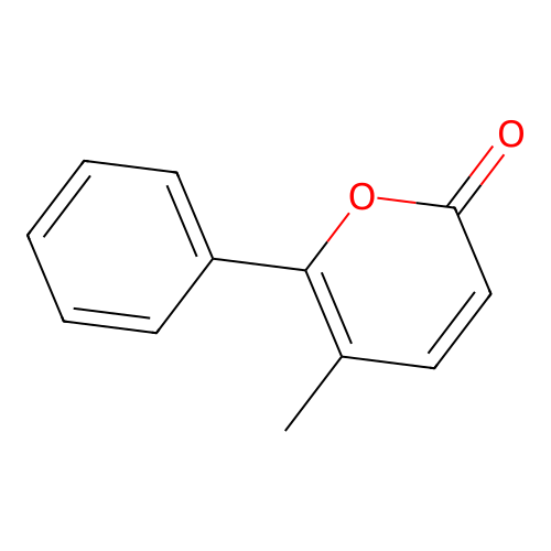 5-Methyl-6-phenylpyran-2-one structure