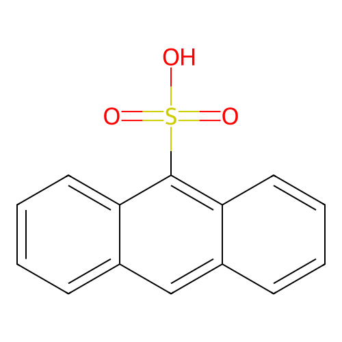 Anthracene-9-sulfonic Acid structure