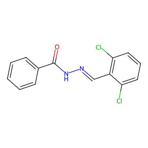 N'-[(E)-(2,6-dichlorophenyl)methylidene]benzohydrazide structure