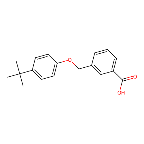 3-[(4-Tert-butylphenoxy)methyl]benzoic acid structure