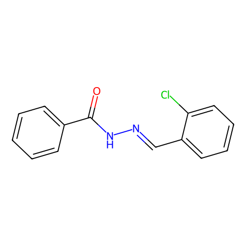 N'-[(E)-(2-chlorophenyl)methylidene]benzohydrazide structure