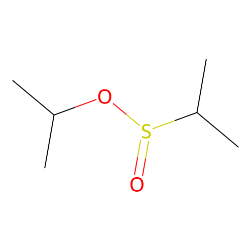 Isopropylsulfinic acid, isopropyl ester structure