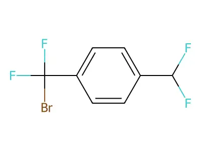 1-(Bromodifluoromethyl)-4-(difluoromethyl)benzene structure