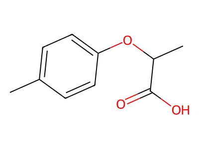 2-(4-Methylphenoxy)propanoic acid structure