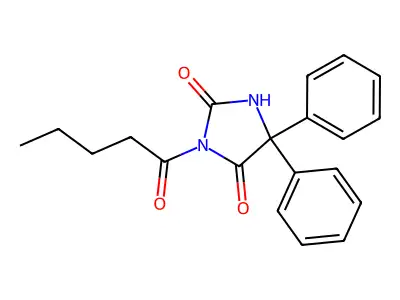 Valeroyl phenytoin structure