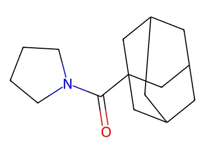 Adamantan-1-yl(pyrrolidin-1-yl)methanone structure