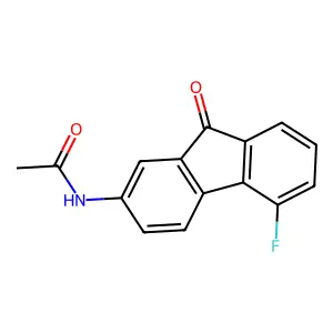 N-(5-Fluoro-9-oxo-fluoren-2-YL)acetamide structure
