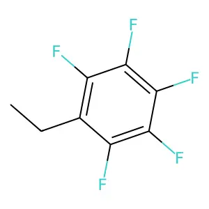 Benzene, ethylpentafluoro- structure