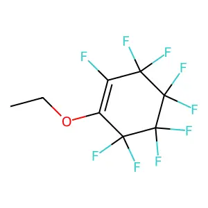 1-Ethoxy-2,3,3,4,4,5,5,6,6-nonafluorocyclohex-1-ene structure