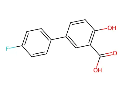 4'-Fluoro-4-hydroxy-[1,1'-biphenyl]-3-carboxylic acid structure