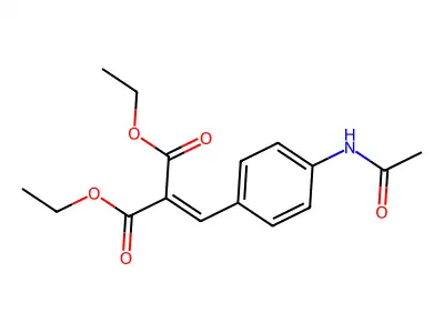 1,3-Diethyl 2-[(4-acetamidophenyl)methylidene]propanedioate structure