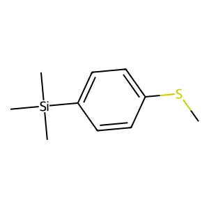 Silane, trimethyl(4-(methylthio)phenyl)- structure