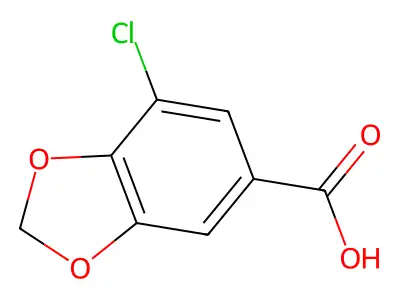 7-Chloro-1,3-dioxaindane-5-carboxylic acid structure