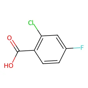 2-氯-4-氟苯甲酸 structure