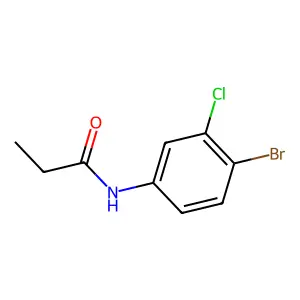 N-(4-溴-3-氯苯基)丙酰胺 structure
