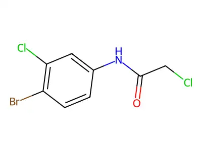 N-(4-bromo-3-chlorophenyl)-2-chloroacetamide structure