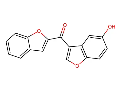 1-Benzofuran-2-yl(5-hydroxy-1-benzofuran-3-yl)methanone structure