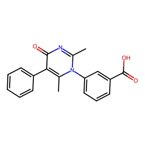 3-(2,6-Dimethyl-4-oxo-5-phenylpyrimidin-1-yl)benzoic acid structure