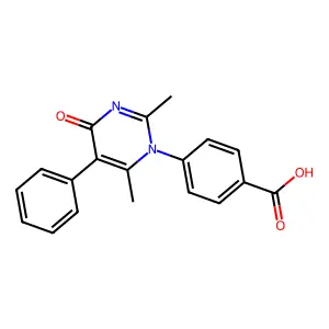 4-(2,6-dimethyl-4-oxo-5-phenylpyrimidin-1(4H)-yl)benzoic acid structure