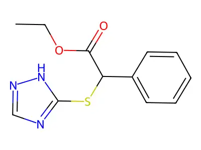 ethyl phenyl(4H-1,2,4-triazol-3-ylsulfanyl)acetate structure