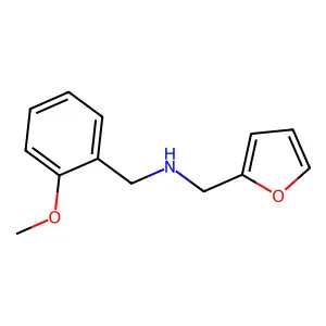 Furan-2-ylmethyl-(2-methoxy-benzyl)-amine structure