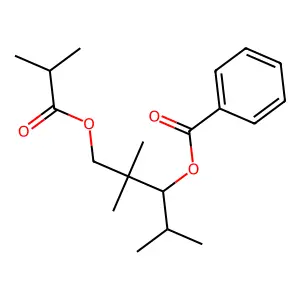 3-(Benzoyloxy)-2,2,4-trimethylpentyl isobutyrate structure