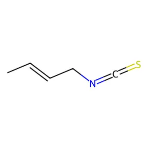 2-Butene, 1-isothiocyanato- structure