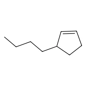 Cyclopentene, 3-butyl- structure