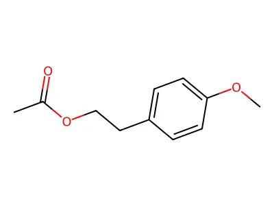 Benzeneethanol, 4-methoxy-, acetate structure