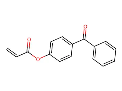 2-Propenoic acid, 4-benzoylphenyl ester structure