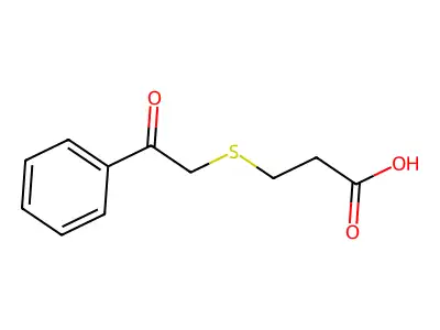 3-(2-Oxo-2-phenylethylthio)propanoic acid structure