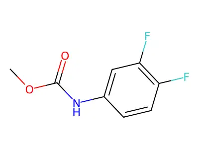 Methyl N-(3,4-difluorophenyl)carbamate structure