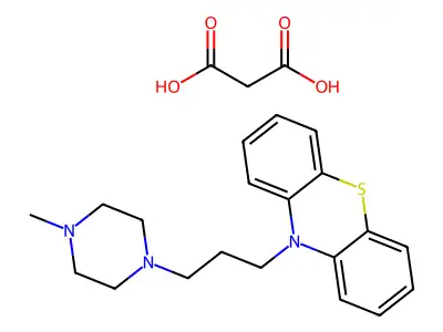 Perazine malonate structure