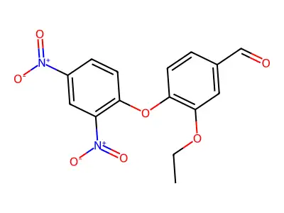 4-(2,4-Dinitrophenoxy)-3-ethoxybenzaldehyde structure