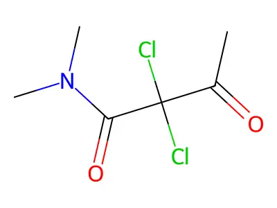 2,2-二氯-N,N-二甲基-3-氧代丁酰胺 structure